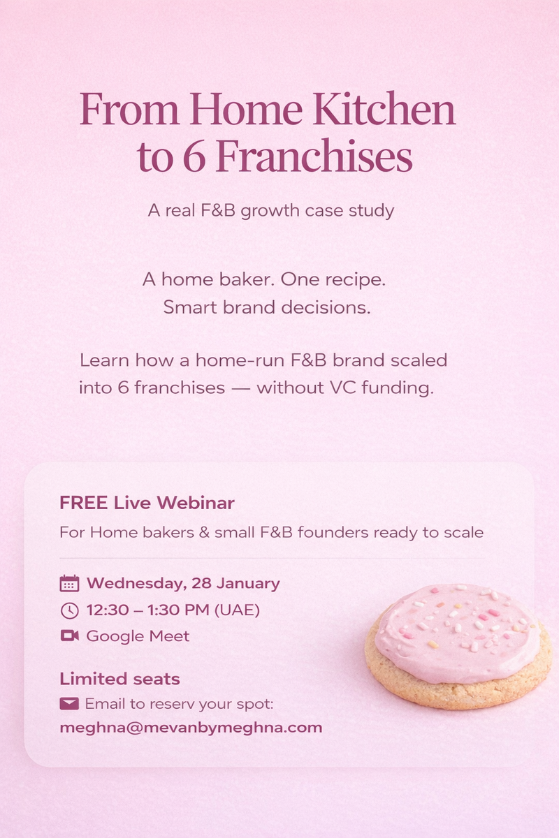 From Home Kitchen to 6 Franchises - Free F&B Growth Webinar