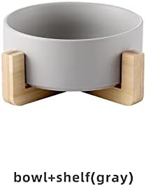 Serenity Bowls: Ceramic Bowl with Bamboo Stand