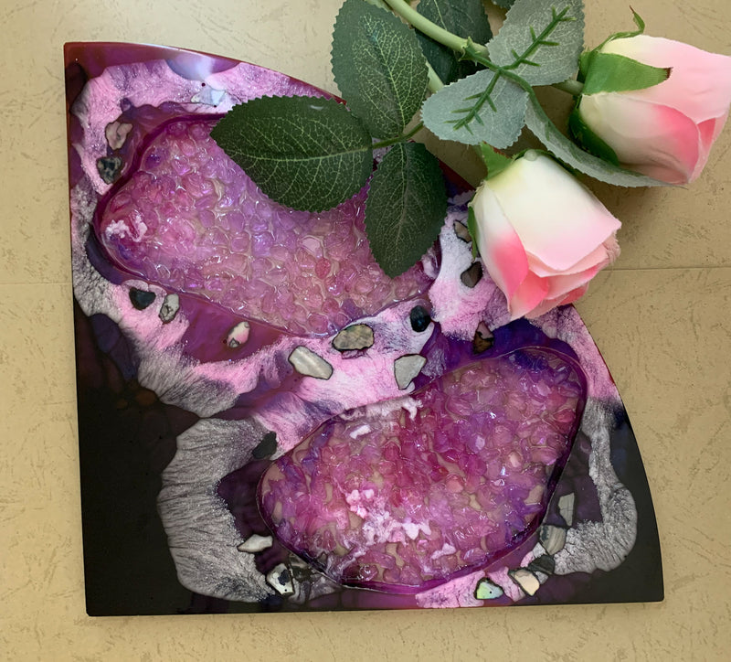 Two pocket L shaped coaster