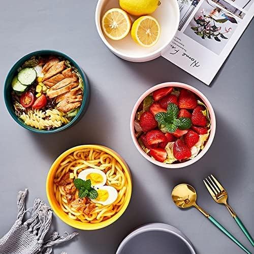 Serenity Bowls: Ceramic Bowl with Bamboo Stand