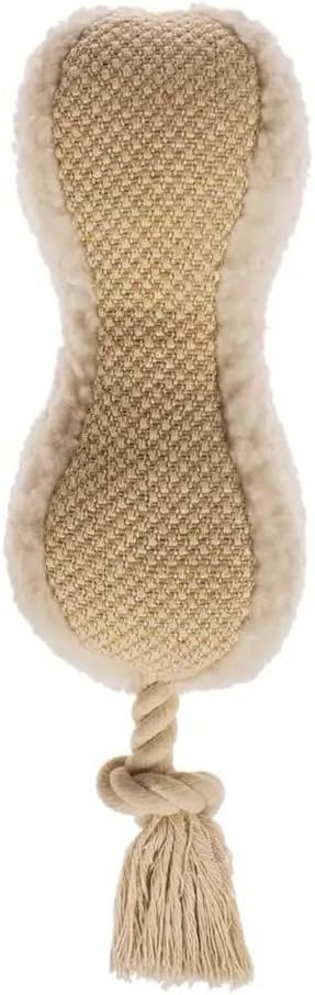 Chic Canine Comfort: 3-Piece Elegant Khaki Piggy Plush Dog Toy Set