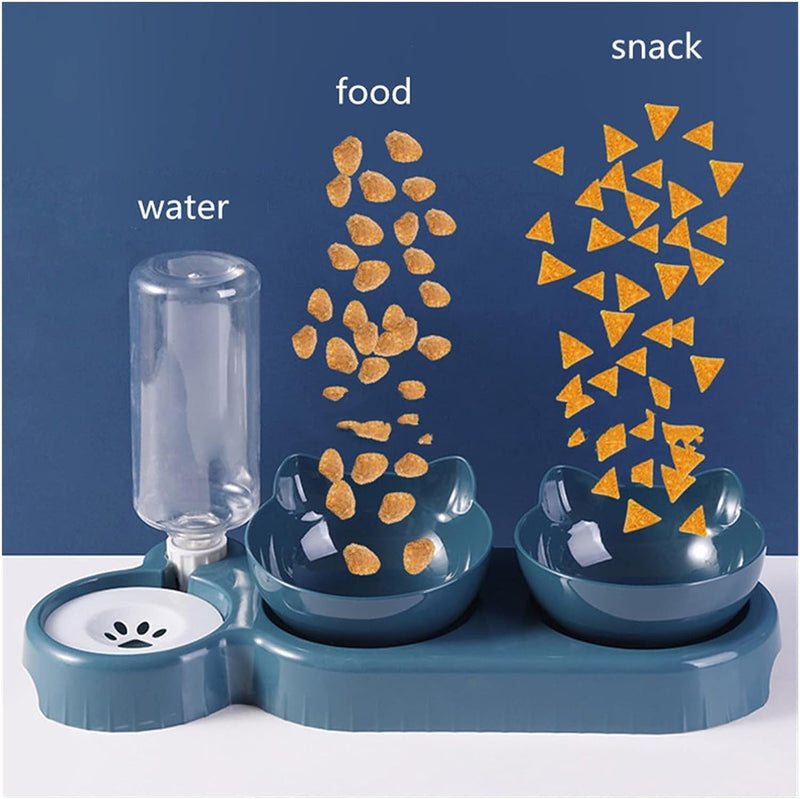 Whisker Wonderland: Innovative Triple Pet Bowl
