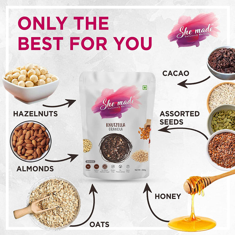 She Made  Knutzella Granola 250g