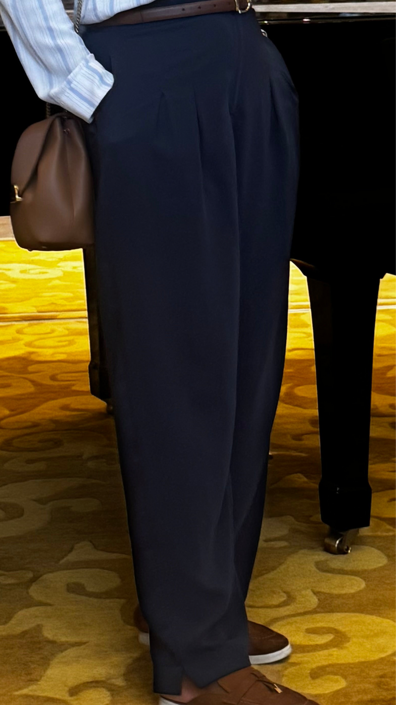 Amal balloon pleated pants