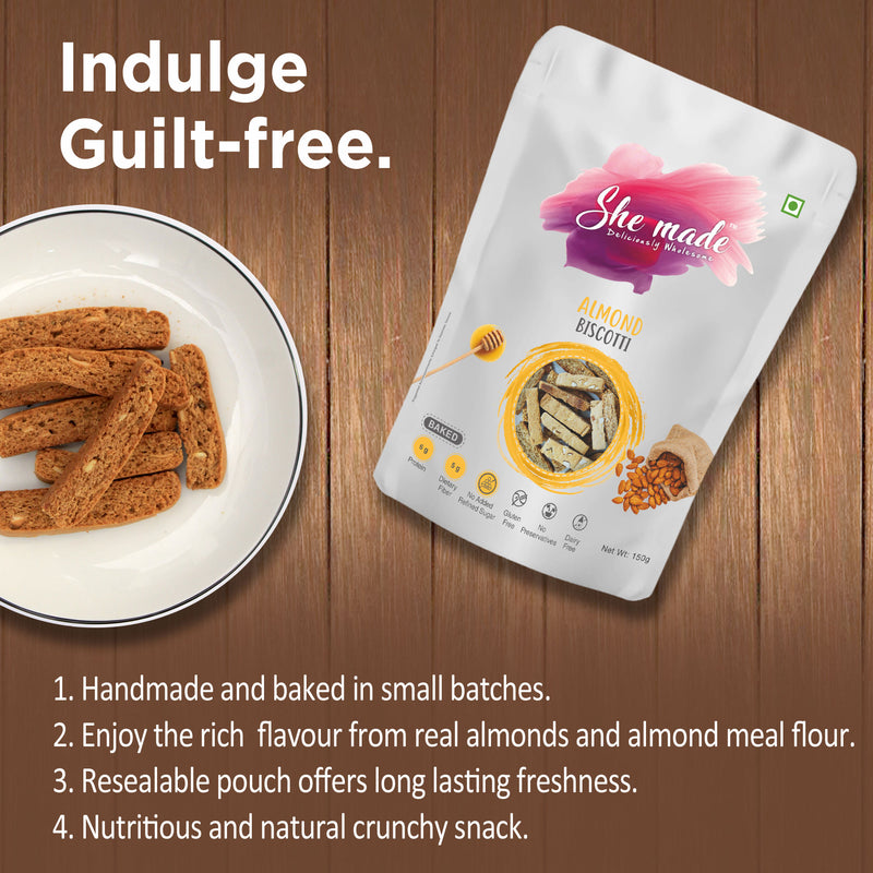 She Made Almond Biscotti 150g