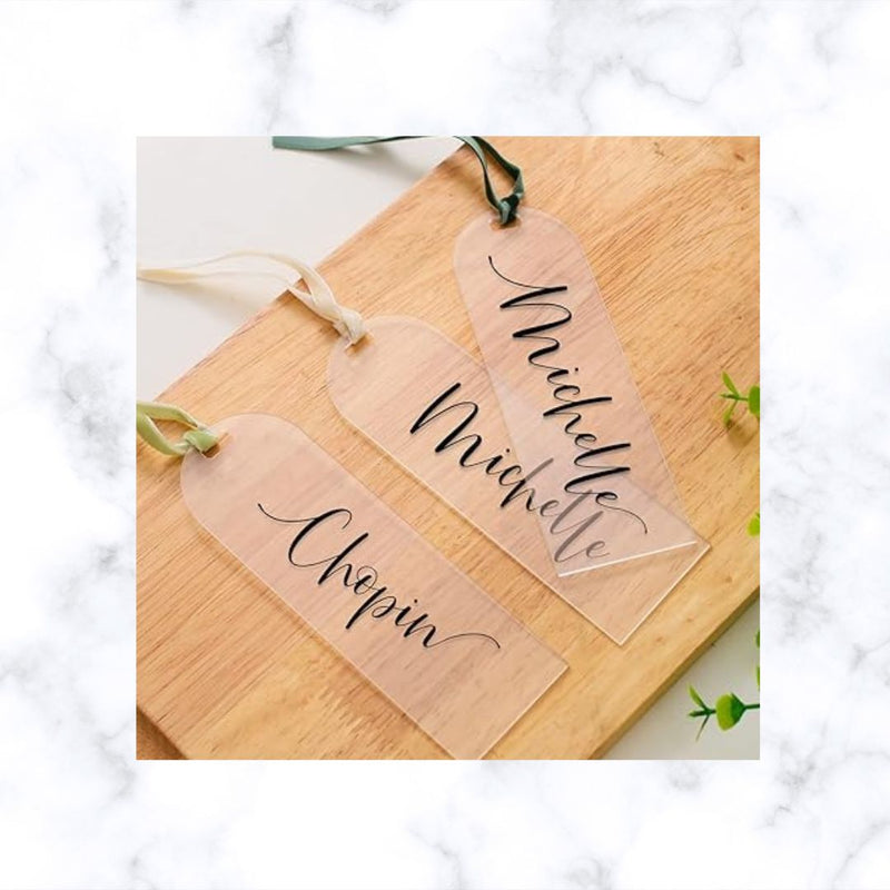 Personalized Clear Acrylic Bookmark | Planner Bookmark | Journal Bookmark | Teachers Gift | Christmas Gift