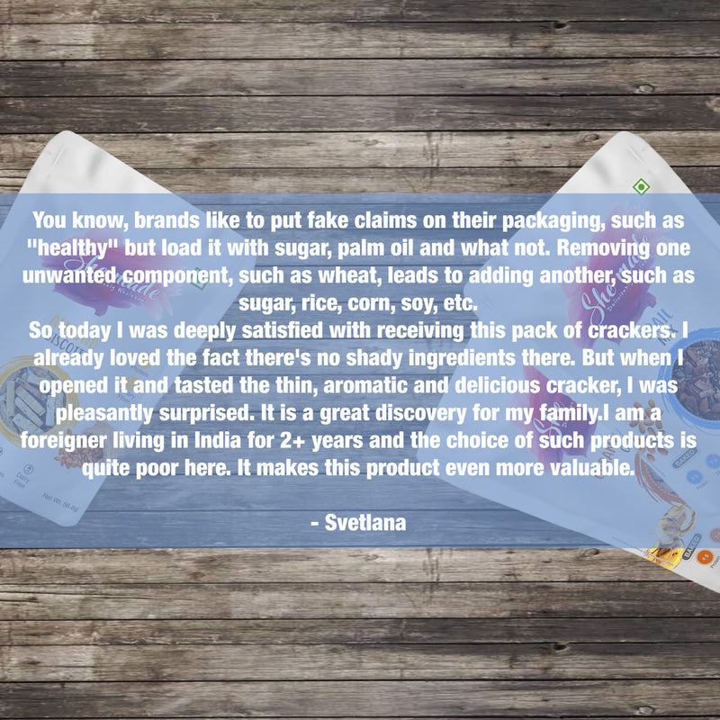 She Made Jeera ajwain Crackers 150g