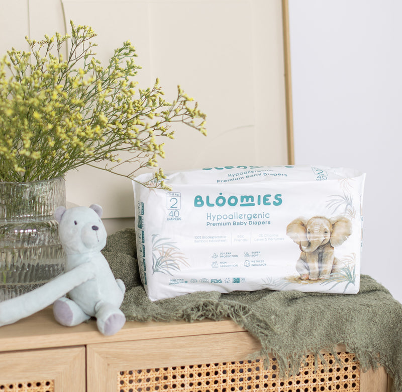 Bloomies Baby Diapers - Size 2 (Baby 3-8kg)