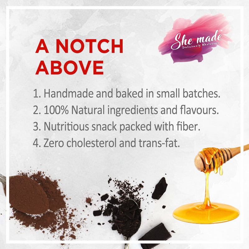 She Made Dark Chocolate & Rock Salt Biscotti 150g