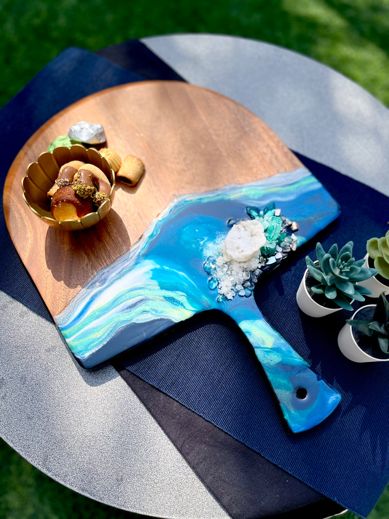 Druzy Ocean Serving Board