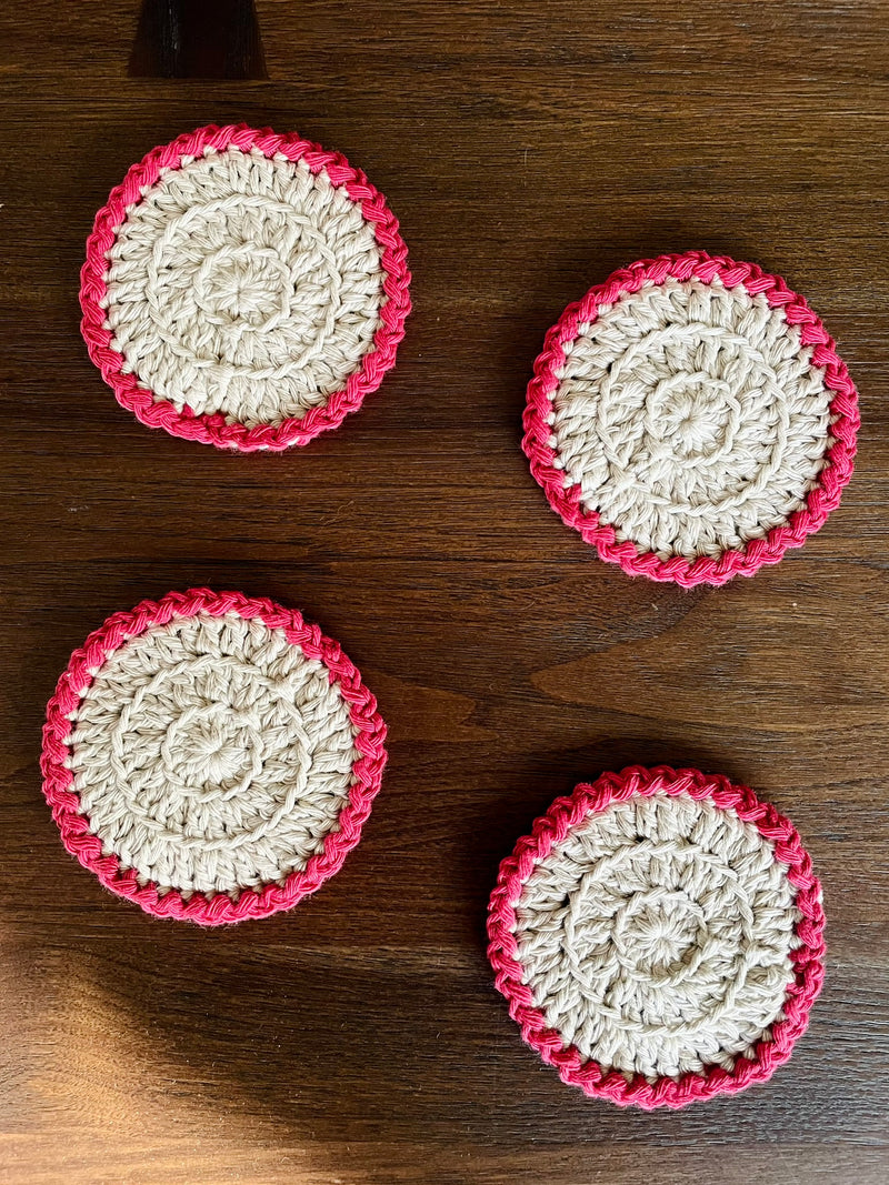 Gulabi Coasters (set of 4)