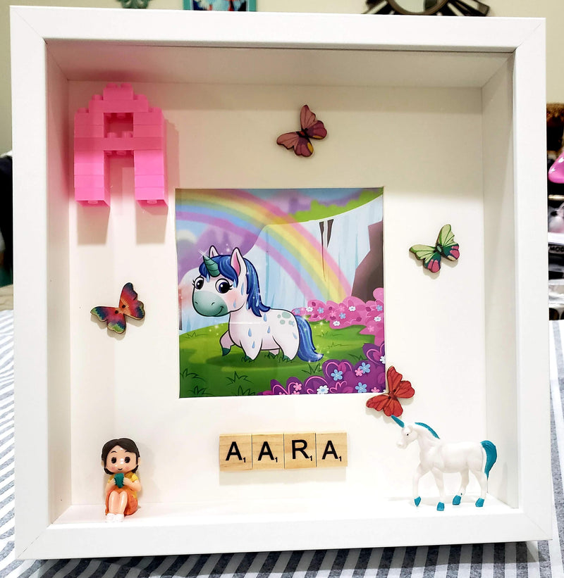 GIRL ROOM DÉCOR SCRABBLE TILE ART FRAME 01