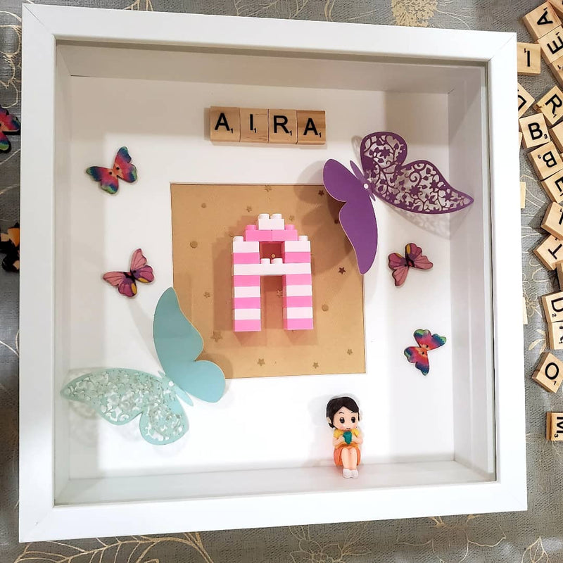 GIRL ROOM DÉCOR SCRABBLE TILE ART FRAME 02