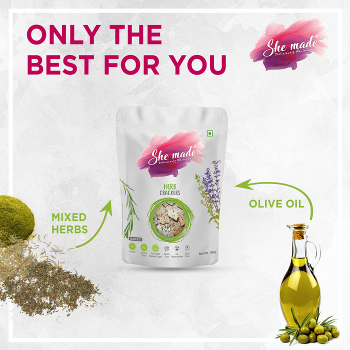 She Made Herb Crackers 150g