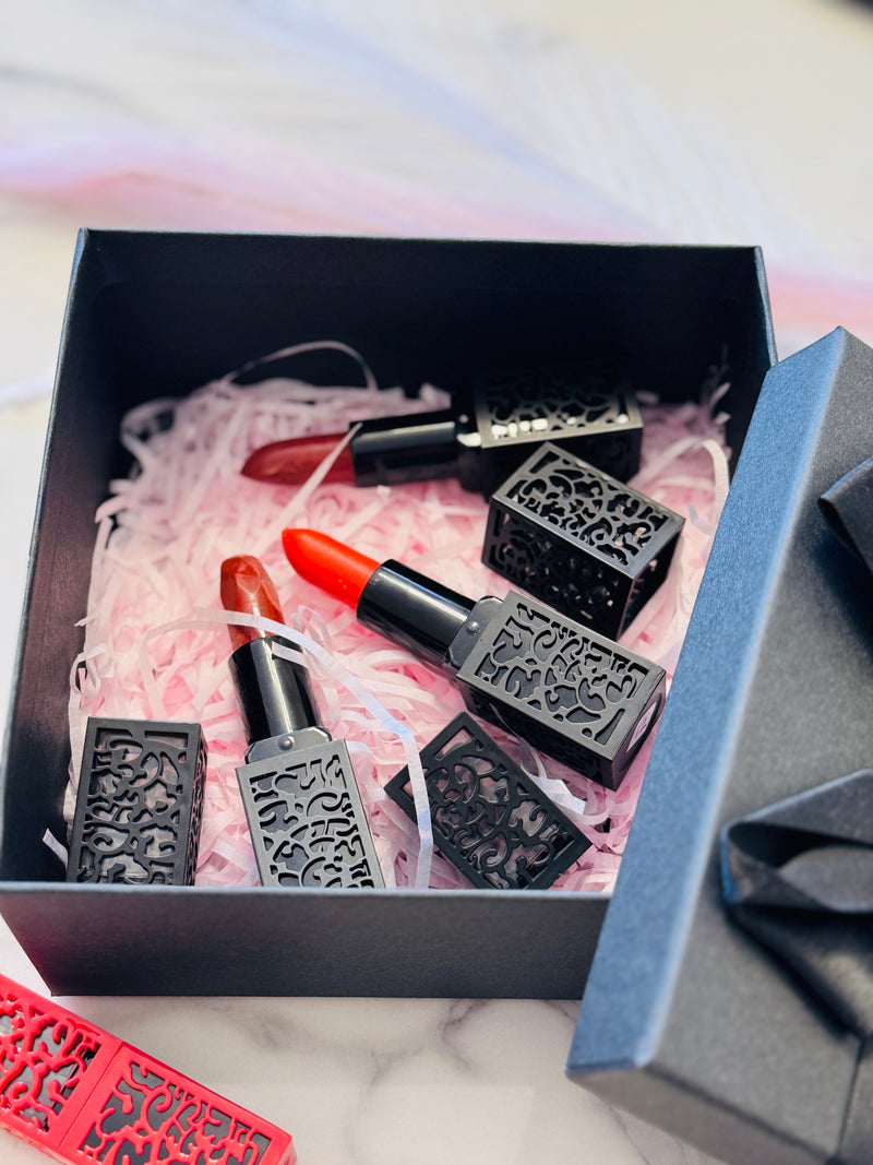 Customizable Lipsticks & Lip Balm - Earthy Elegance