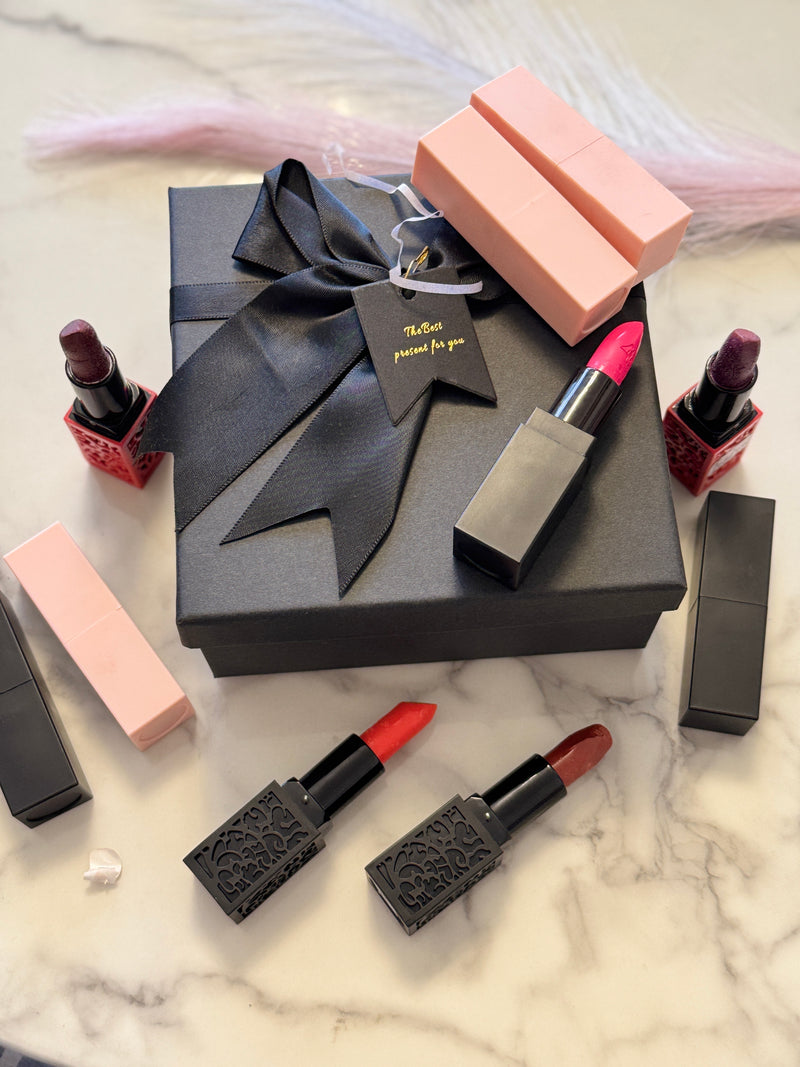 Customizable Lipsticks & Lip Balm - Earthy Elegance