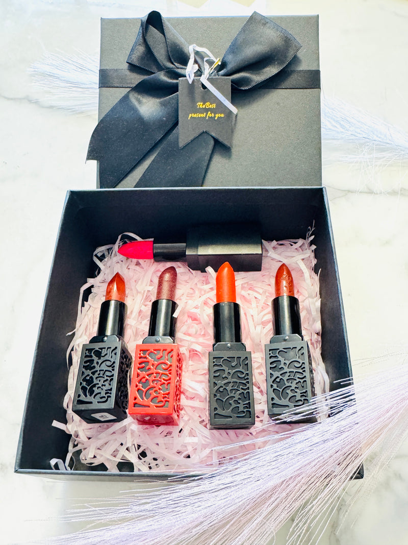 Customizable Lipsticks & Lip Balm - Earthy Elegance