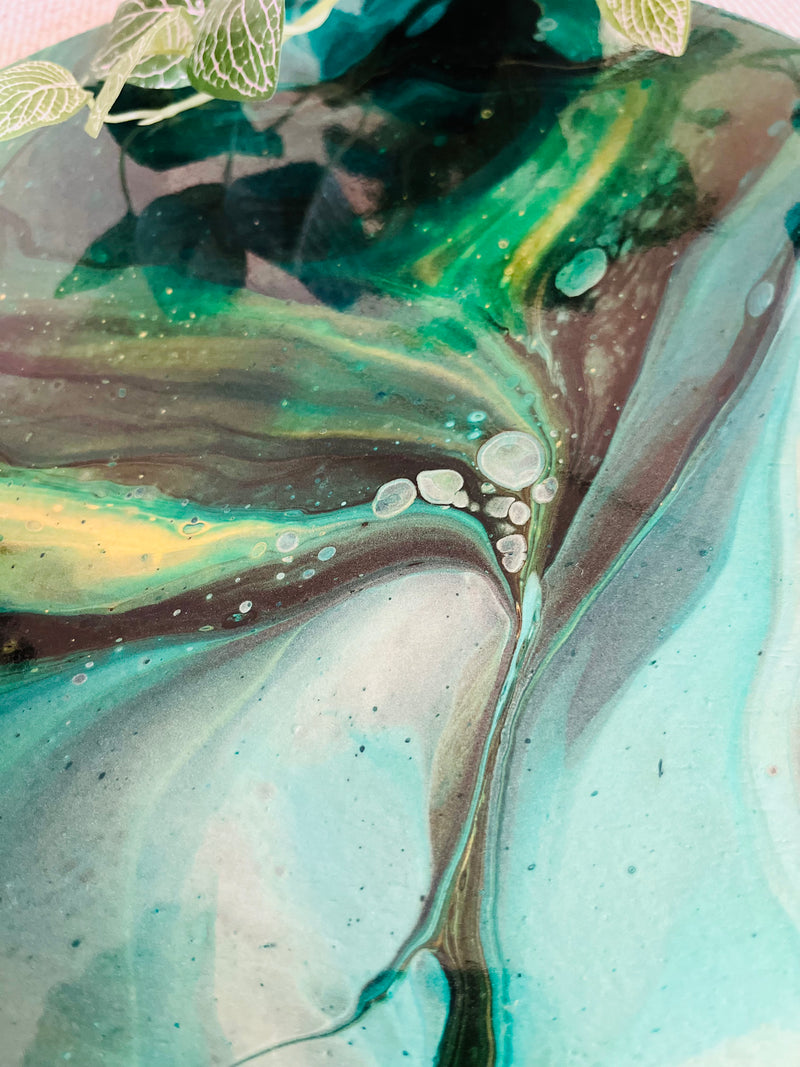 Abstract Leaves Platter