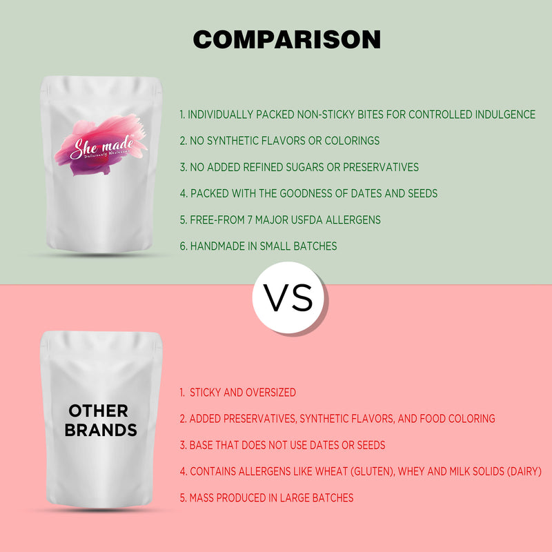 She Made Matcha Moringa Bar Bites  100g