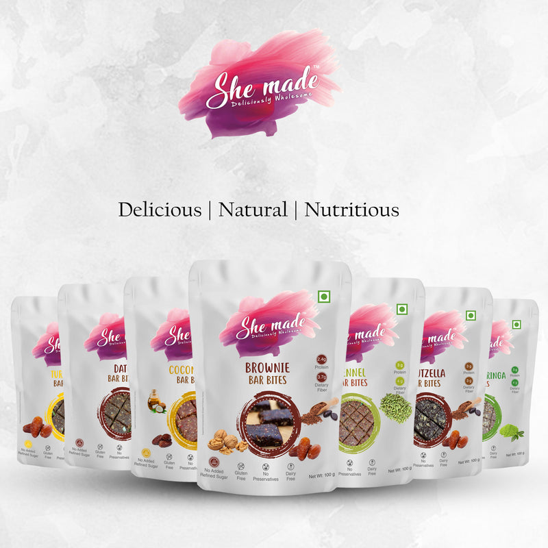 She Made Matcha Moringa Bar Bites  100g