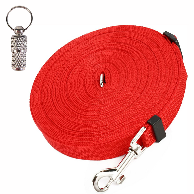 15m Adventure Leash | Extra Long and Secure Dog Leash (Red)