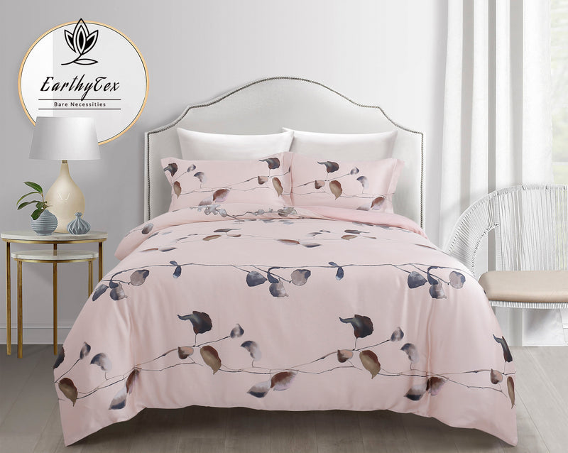Pink Leafy Dreams Bedding Set