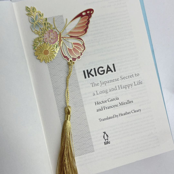 Butterfly-Shaped Bookmarks with Floral Accents by ItsHerWay