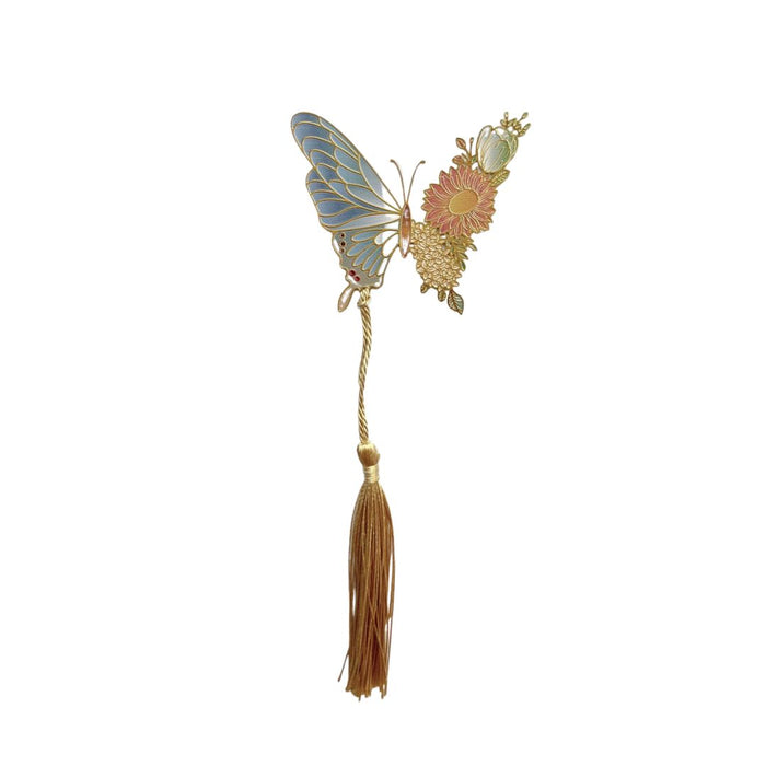 Butterfly-Shaped Bookmarks with Floral Accents by ItsHerWay