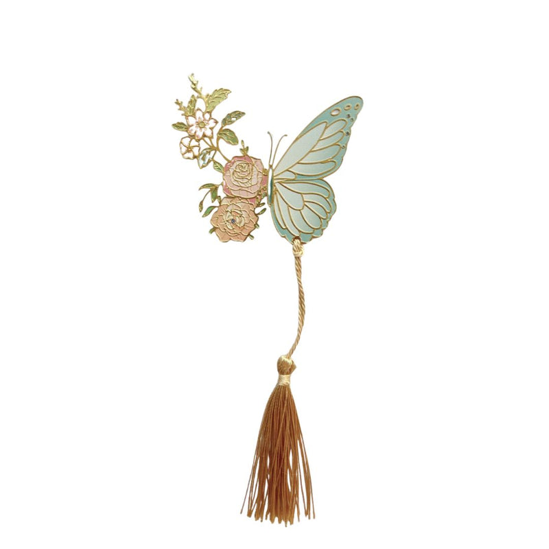 Butterfly-Shaped Bookmarks with Floral Accents by ItsHerWay