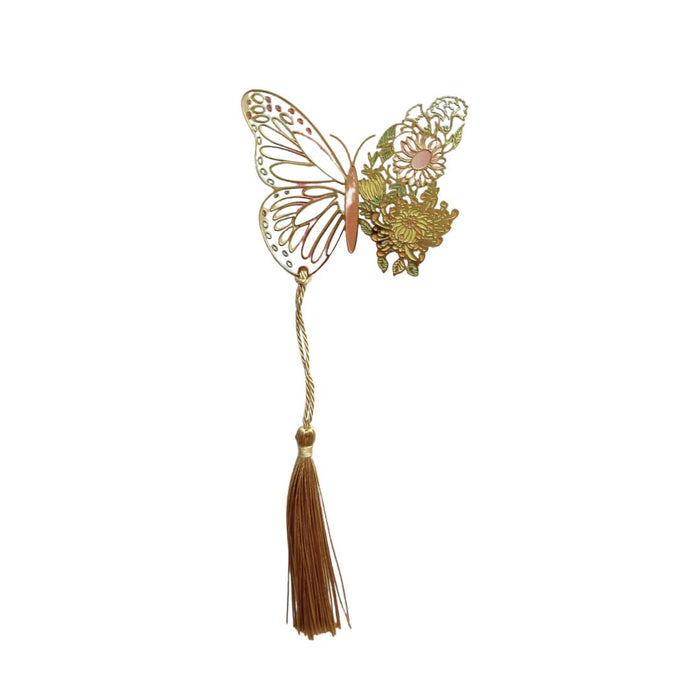 Butterfly-Shaped Bookmarks with Floral Accents by ItsHerWay