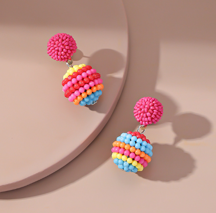 Multicolor Beads Earrings