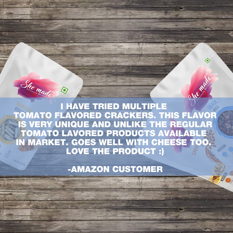 She Made Sundried Tomato & Basil Crackers 150g