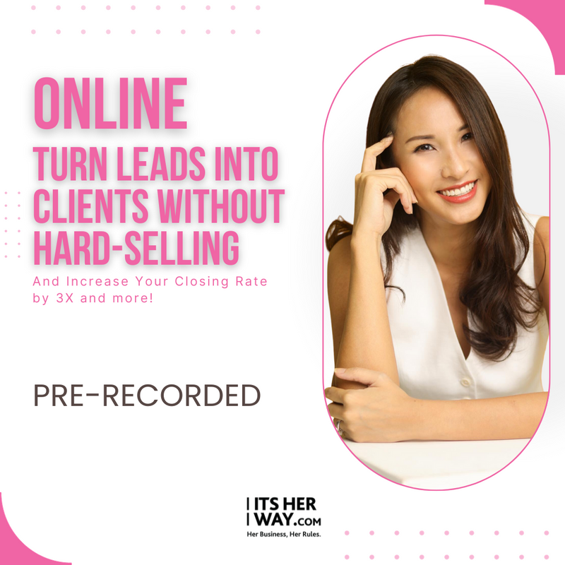 Turn Leads Into Clients Without Hard-Selling by Michell of Momboss  -  Pre-recorded