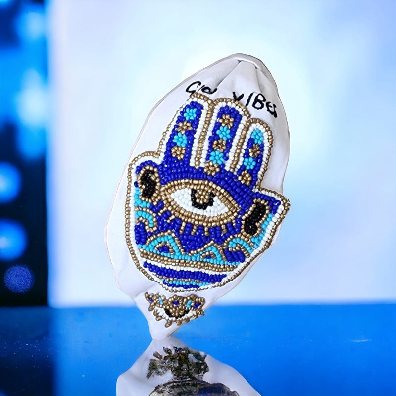 Handmade Hamsa Hand Headband