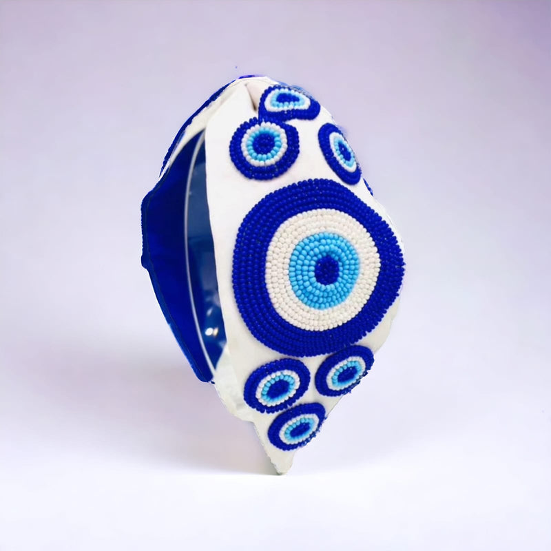 Handmade Evil Eye Headband - Style Bazaar