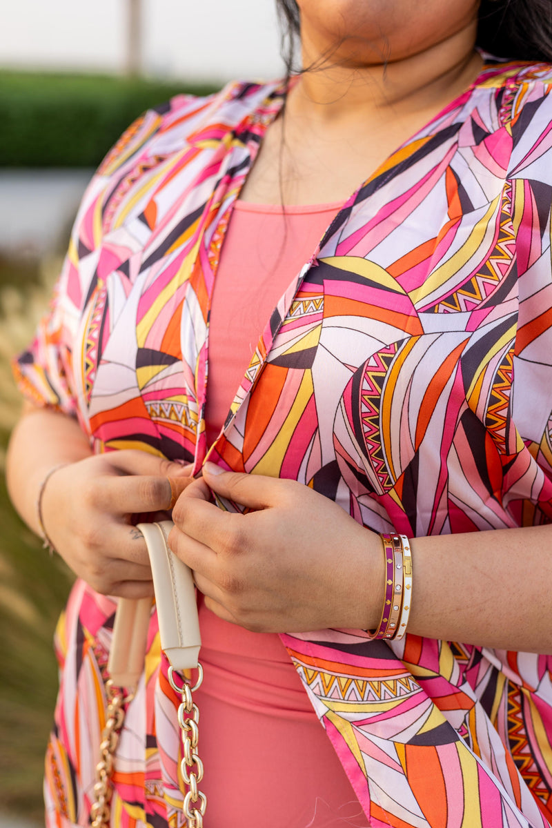 Multi-Print Kimono Jacket