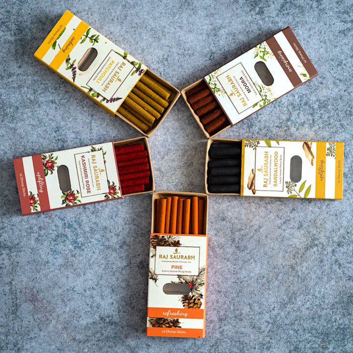 Dhoop Sticks (Pack of 5 - 12 in each)