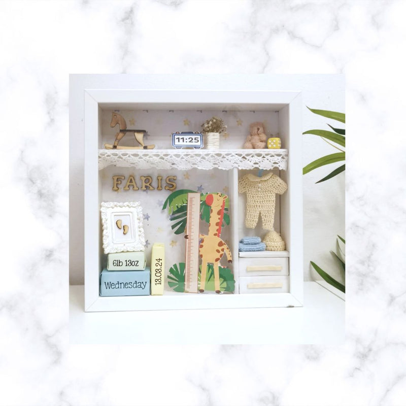 Personalized Baby Gift | Baby Shower Gift | Christening Gift | Nursery Decor | Birth Details Frame