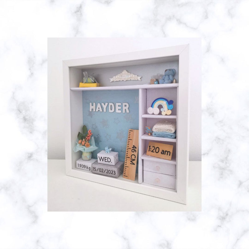 Personalized Baby Gift | Baby Shower Gift | Christening Gift | Nursery Decor | Birth Details Frame
