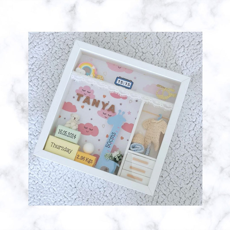Personalized Baby Gift | Baby Shower Gift | Christening Gift | Nursery Decor | Birth Details Frame