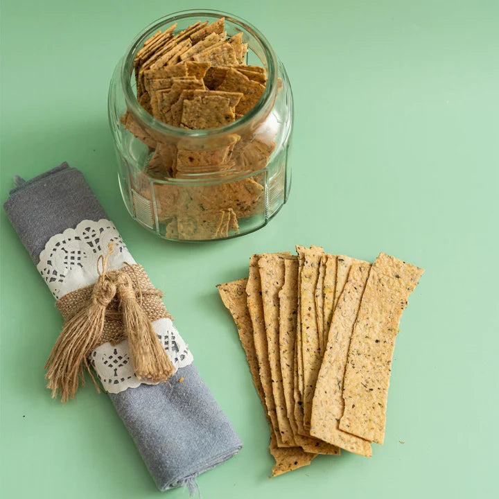 Baked Jowar Lavash (Basil Lemon Flavour) (150g)