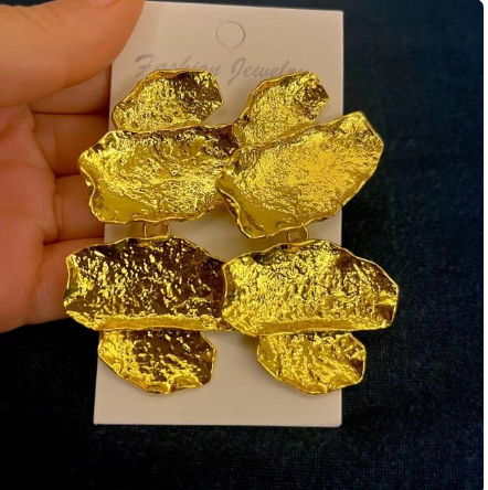 Irregular Golden Earrings