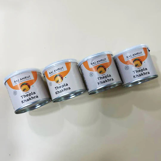 Mini Thepla Khakhra Cans (Pack of 4)