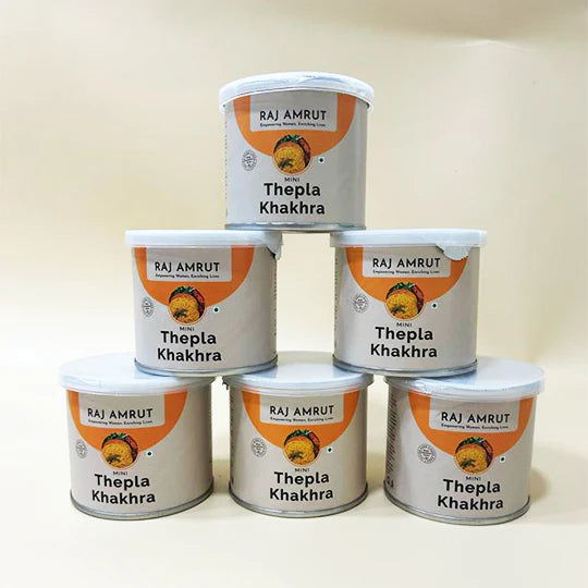 Mini Thepla Khakhra Cans (Pack of 4)