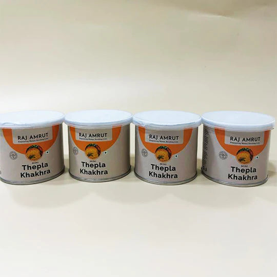Mini Thepla Khakhra Cans (Pack of 4)