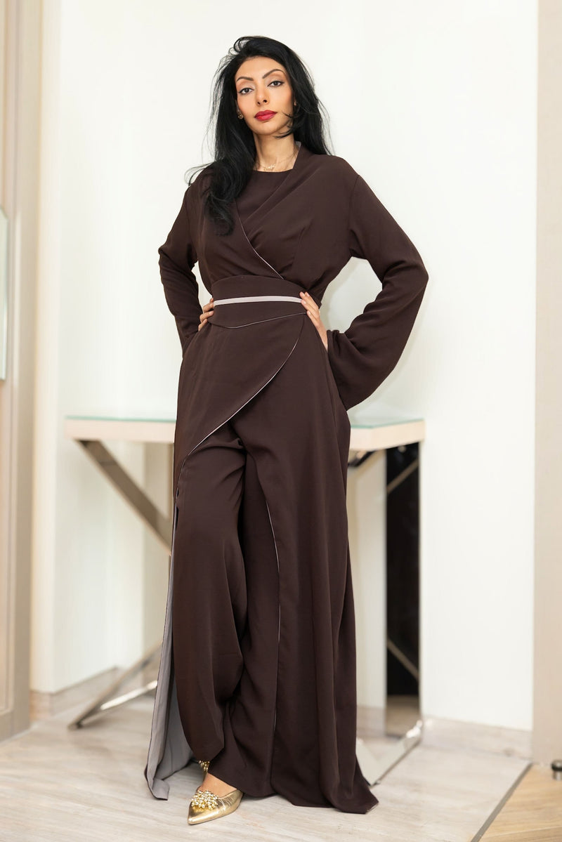 Mouna Set - modest workwear -maxi dress set 