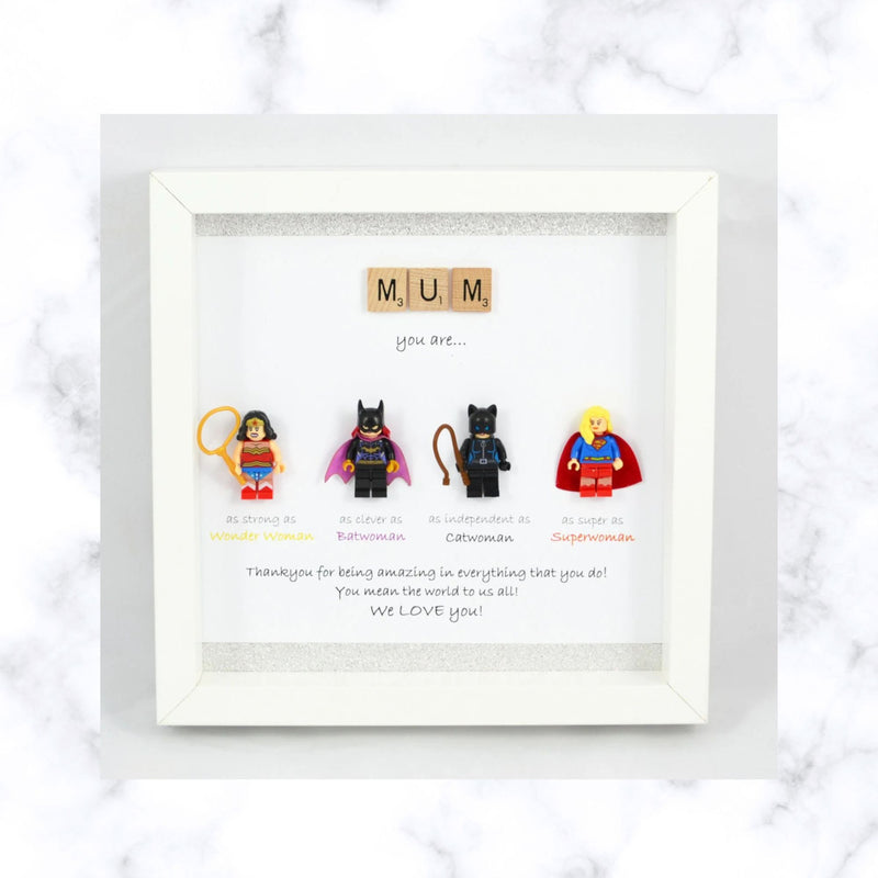 The "Real-Life Heroine" Shadow Box | Custom Superhero Gift for Her