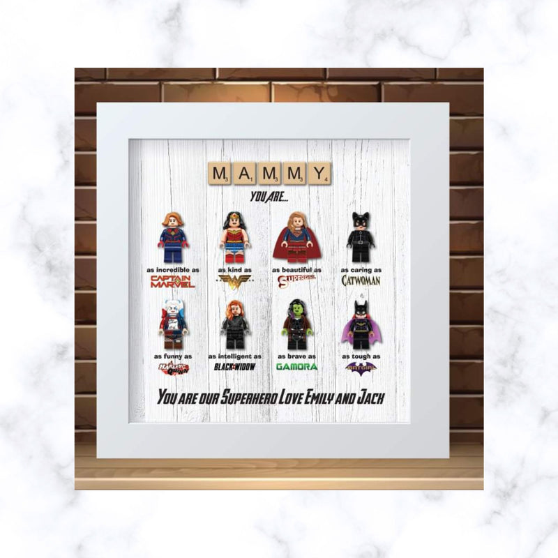 The "Real-Life Heroine" Shadow Box | Custom Superhero Gift for Her
