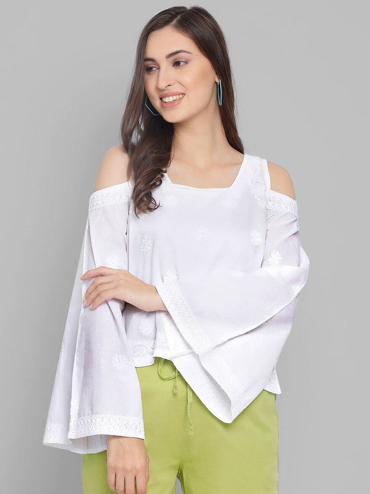 elsa cold shoulder casual top