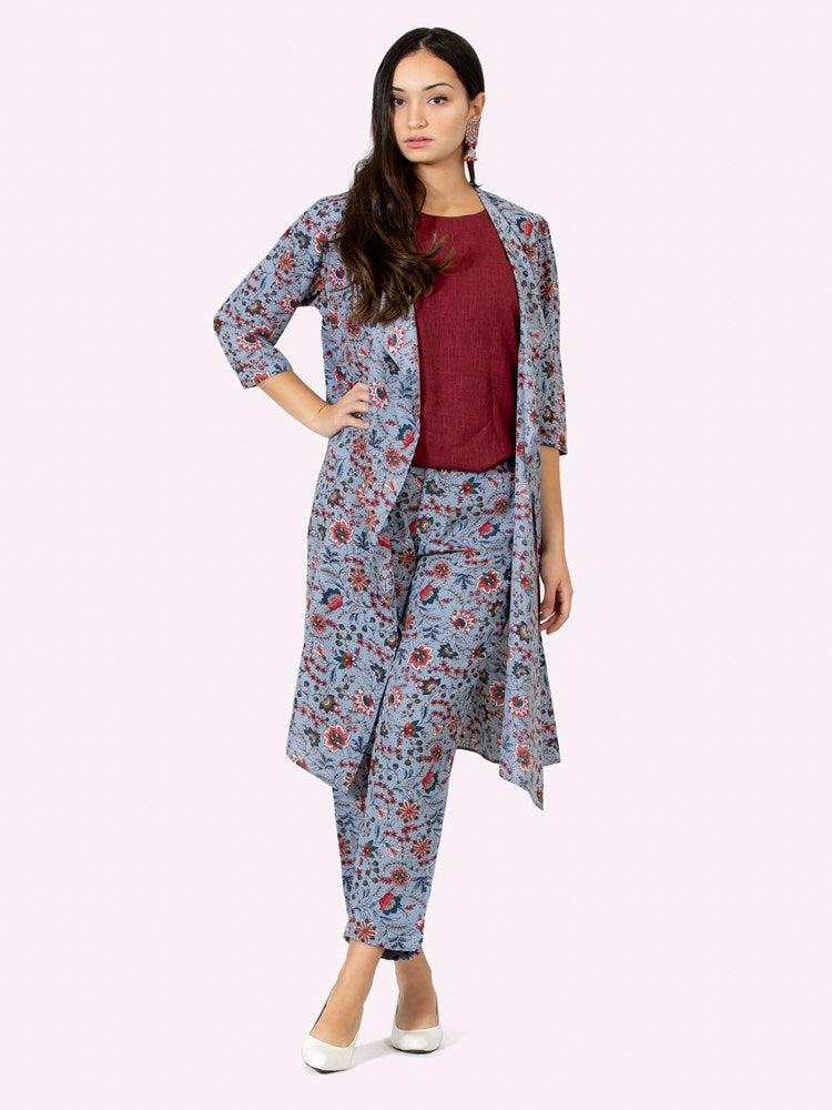 printed 3 piece travel  wear